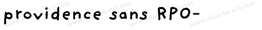 providence sans RPO字体转换